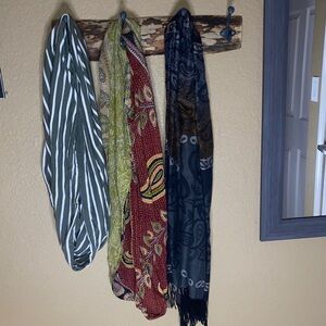Set of Four Patterned Scarves